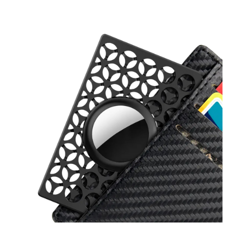 Mönstrad kortbehållare för spårare